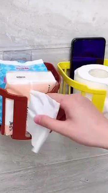 家居收纳新选择 多功能卷纸收纳筐，实用好物提升生活品质